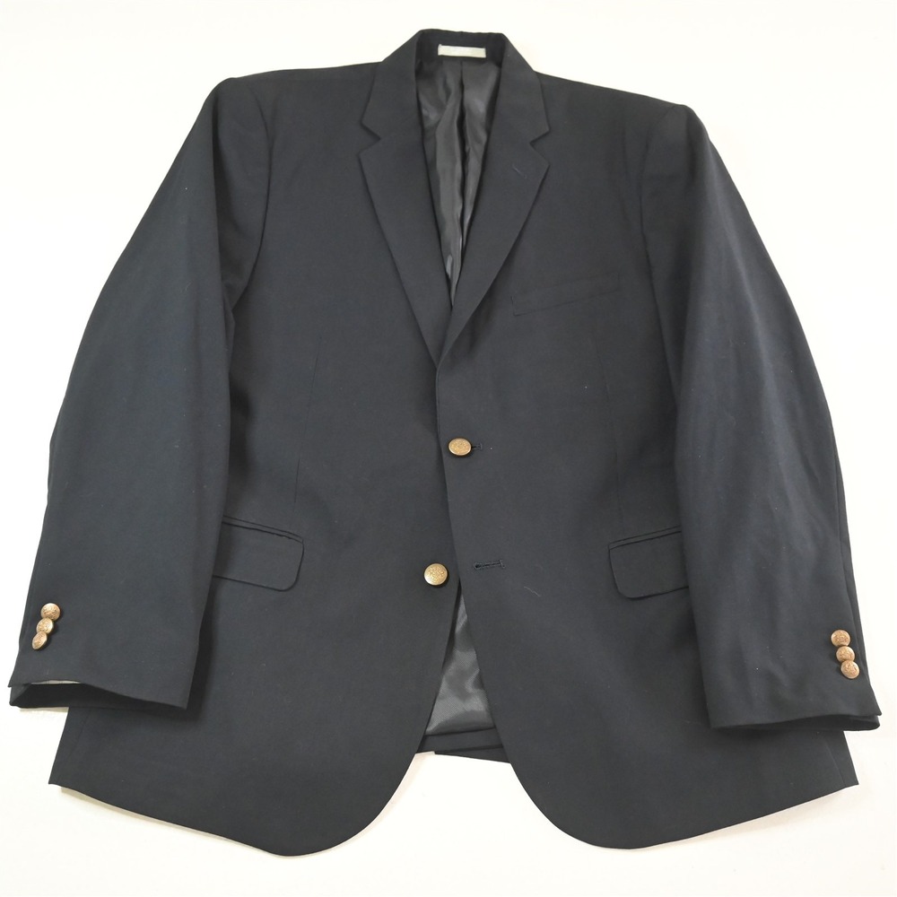 Architect 42S Black‎ Gold Button Mens Blazer Suit Jacket Sport Coat